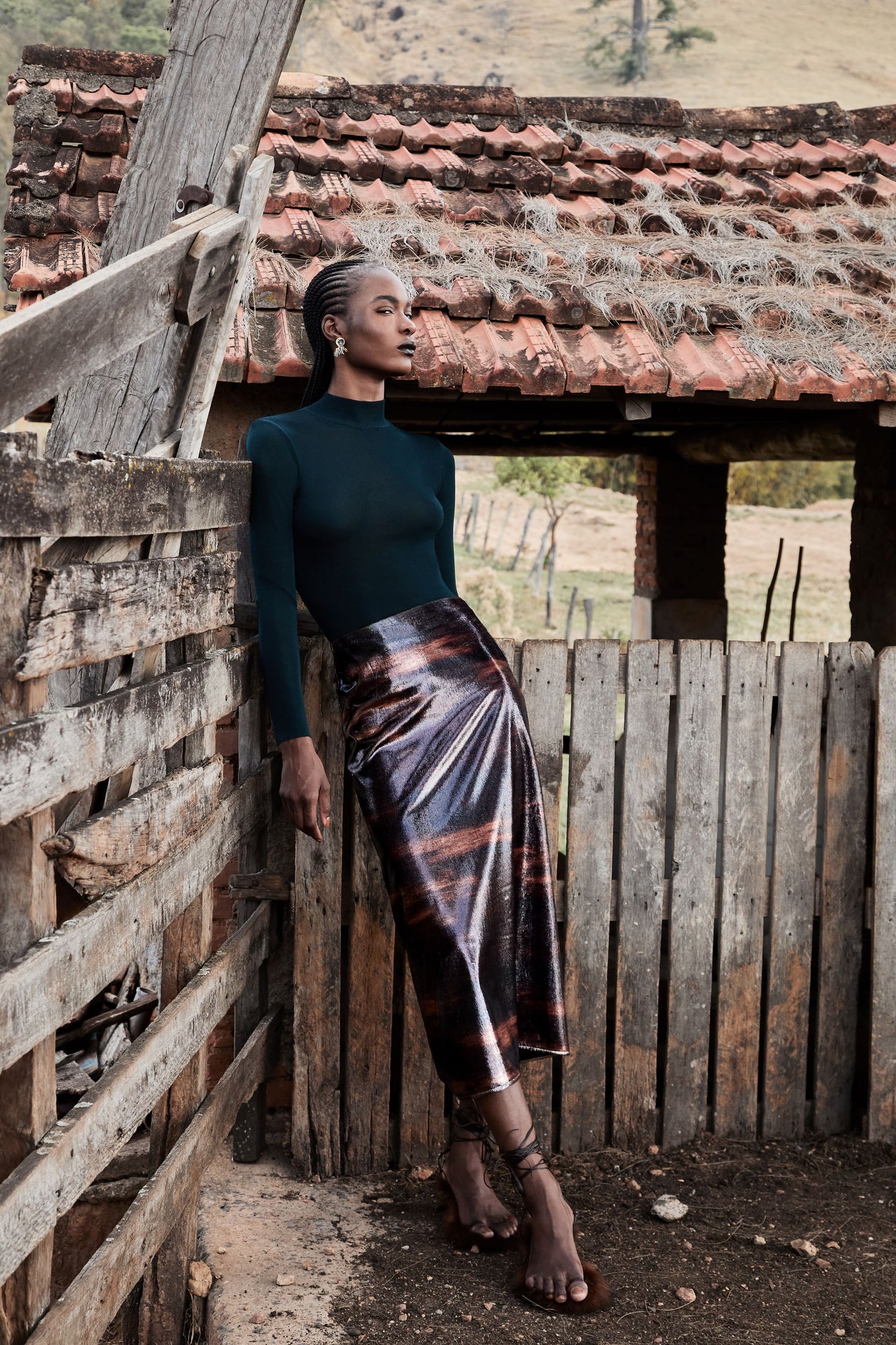 Blusa Manga Longa Com Gola Em Tricot