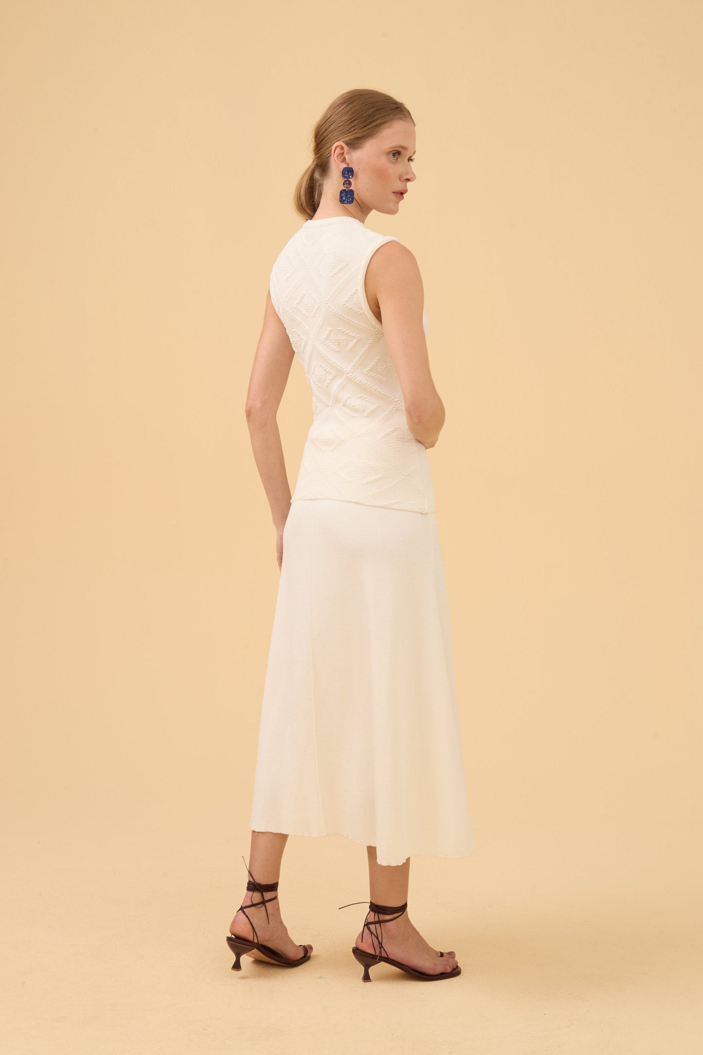 Blusa Jacquard Textura Tricot