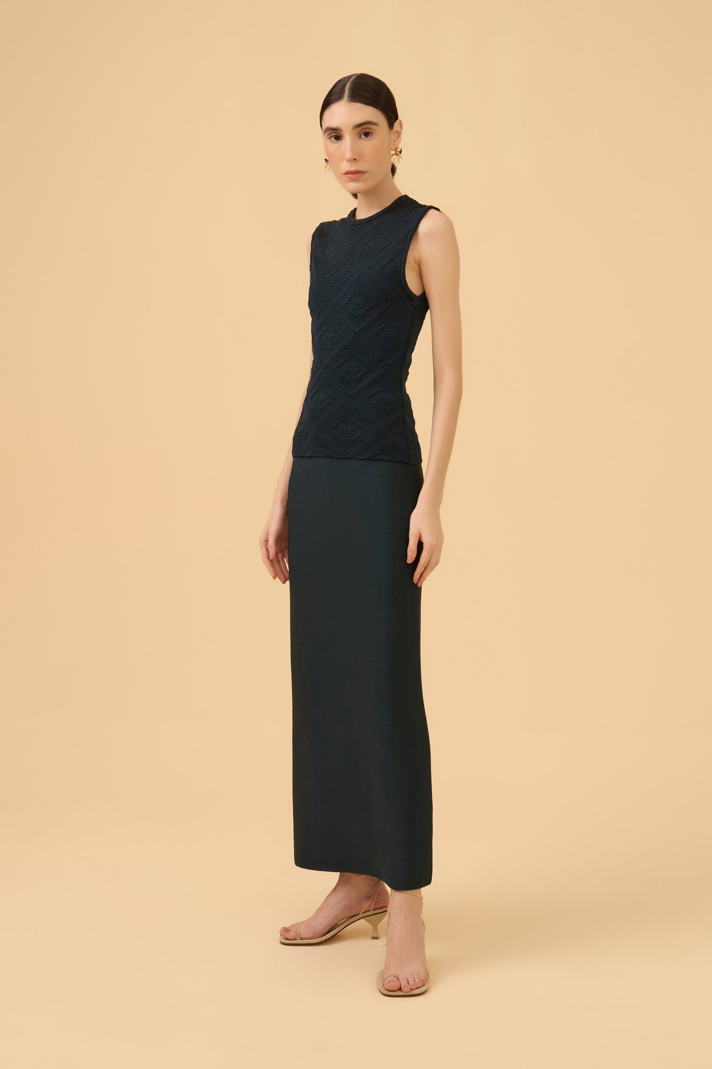 Blusa Jacquard Textura Tricot