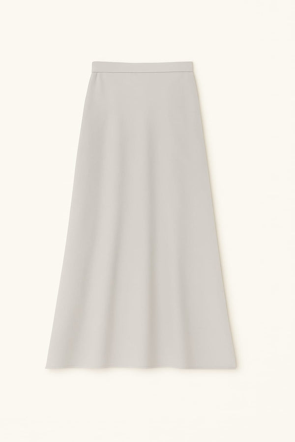 Saia Midi Em Tricot Com Fendas Viscolinho