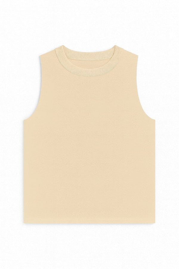 Top Cropped Gola Alta Off Amanteigado