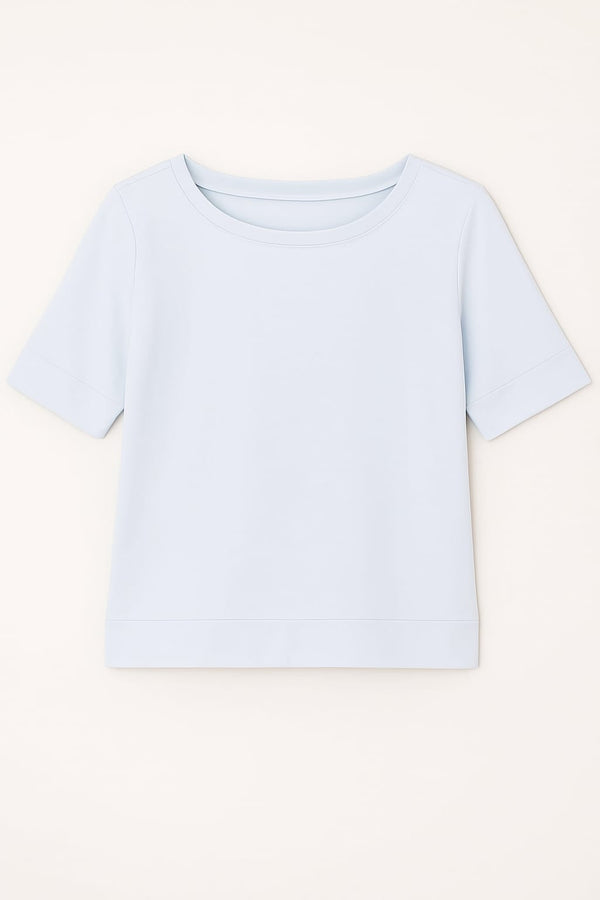 Blusa Em Malha Com Mangas Off White