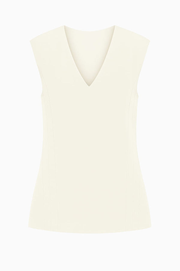 Blusa Sem Mangas Malha Infinity Off White