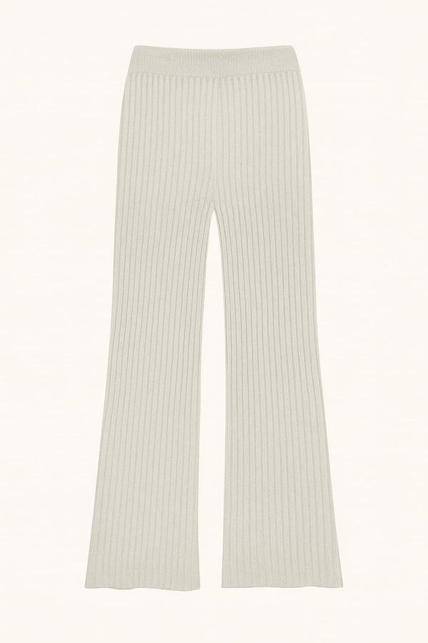 Calça Canelada em Tricot Britânia Frosty