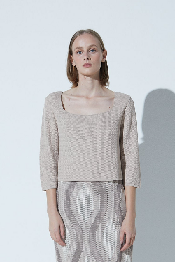 Blusa 3/4 Box Mosaico Fendi