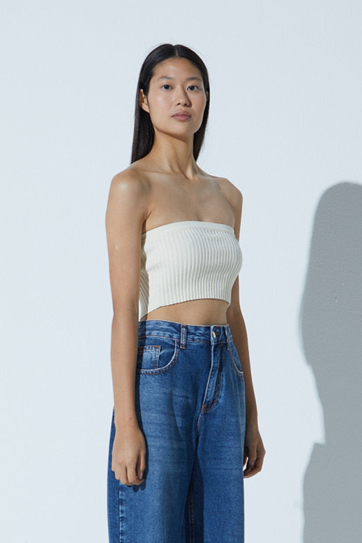 Top Faixa Em Tricot Ninive