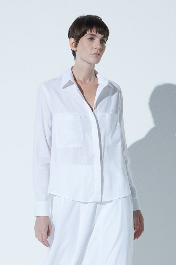 Camisa Classic Bolsos Off-White