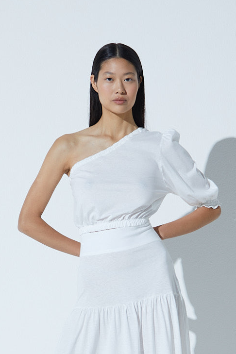 Saia Longa Rodada Paper Off-White