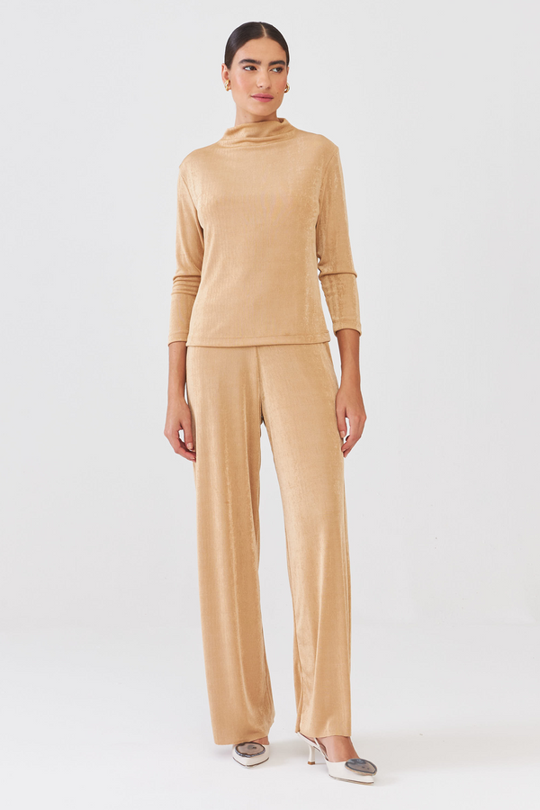 Calça Pantalona Jersey Flow