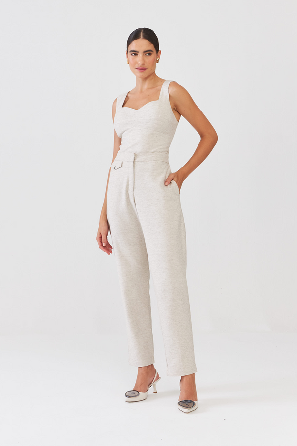 Calça Reta Linen Linho