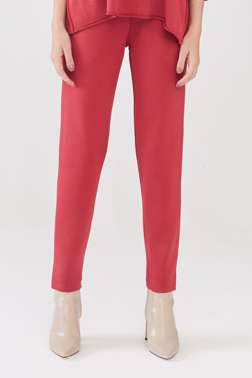 Calça Tricot Bolso Faca Mineral Red