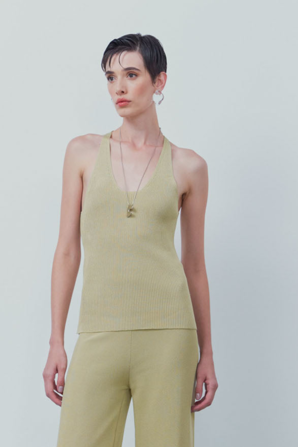 Regata Nadador Em Tricot Avocado