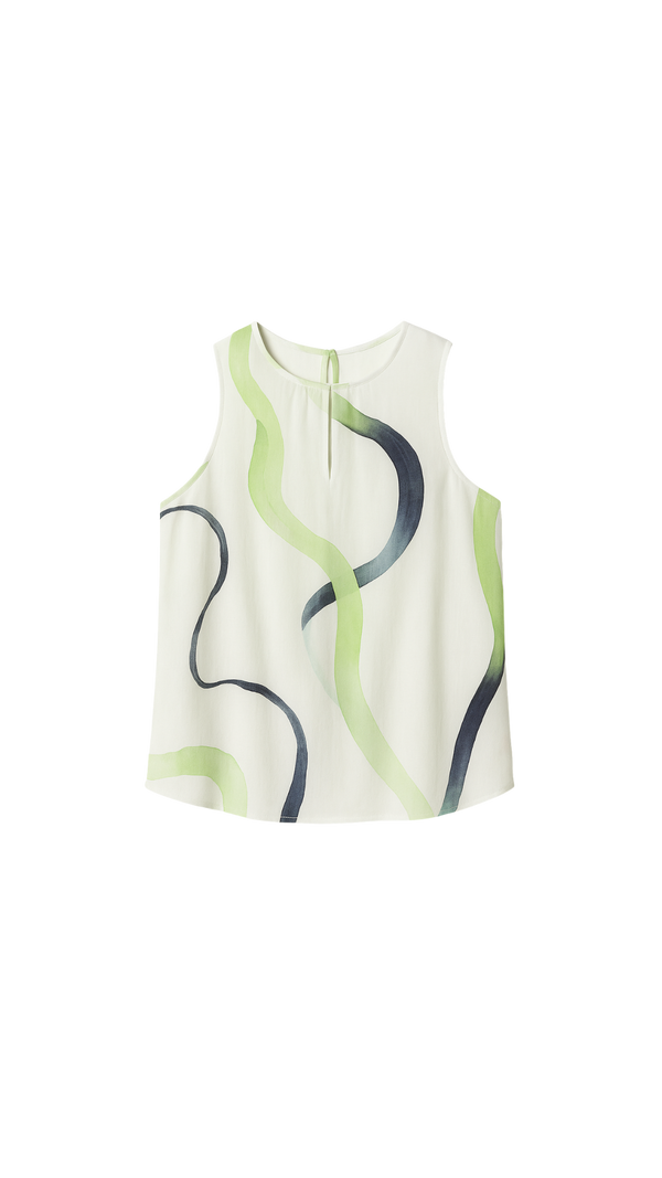 Blusa Georgette Caminhos Pistache