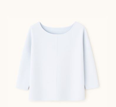 Blusa Ampla Em Tricot Piquet Off White