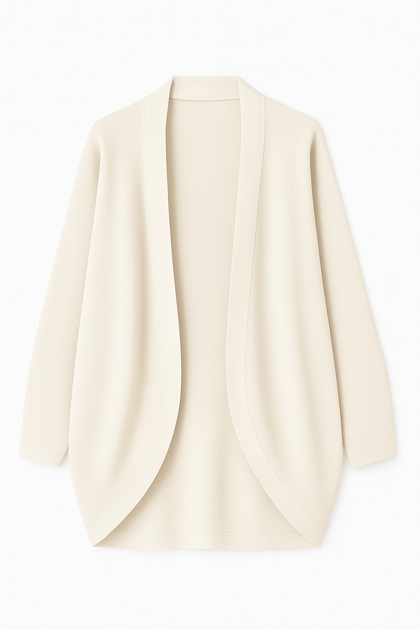 Casulo Amplo Em Tricot Off White