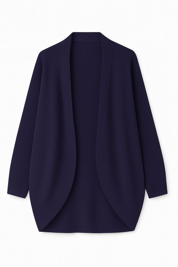 Casulo Amplo Em Tricot Purple Blue