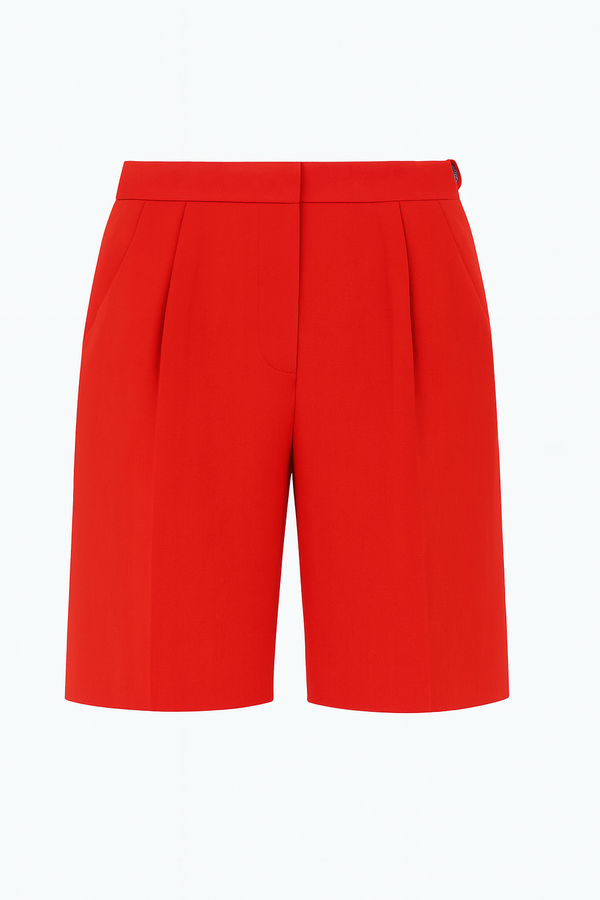 Bermuda Linho Puro Naturale Tomate