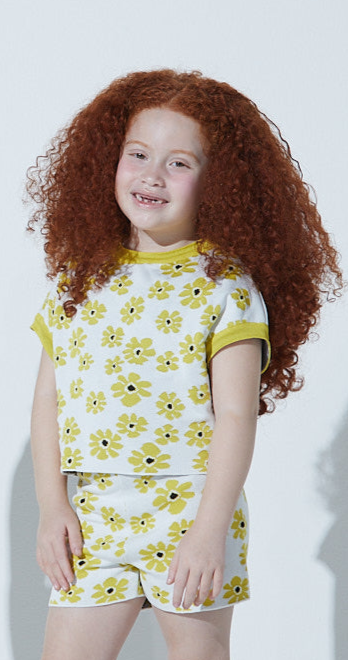 Blusa Box Infantil Em Tricot Flor Pau Brasil