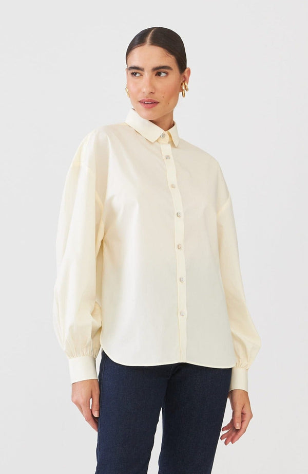Camisa Manga Longa Bufante Amarelo Light