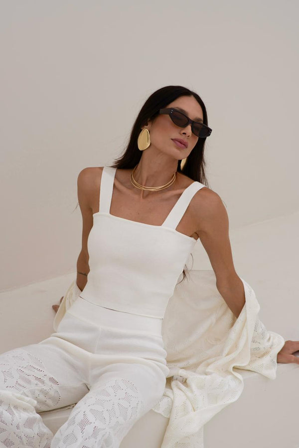 Top Em Tricot Cobogó Off-White