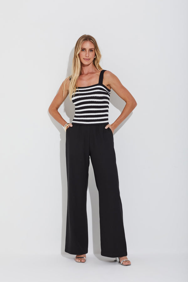 Calça Reta Crepe Premium Preto