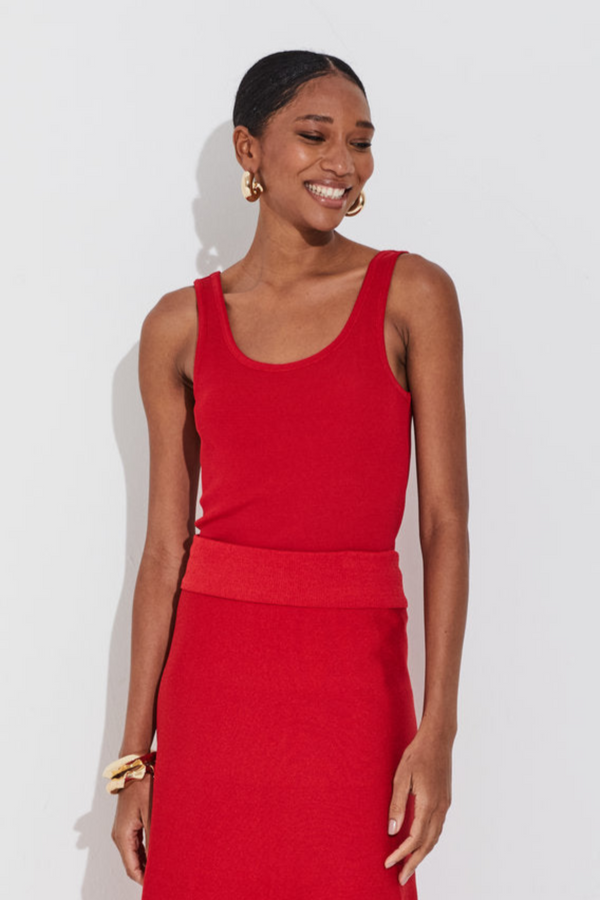 Regata 1x1 Em Tricot Tomate