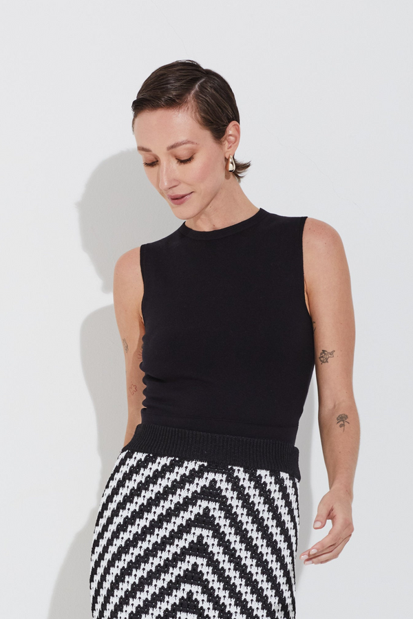 Top Cropped Gola Preto