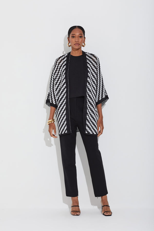 Calça Reta Crepe Preto