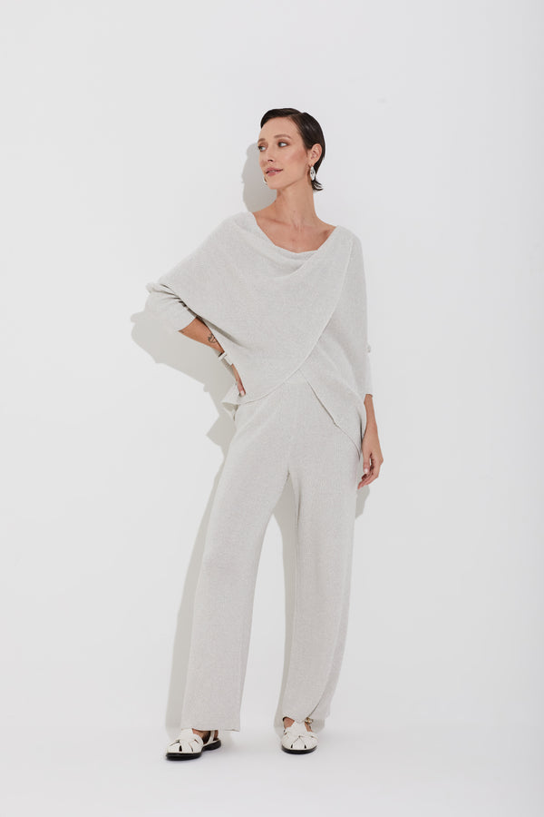 Calça Ponto Pérola Lurex Viscolinho