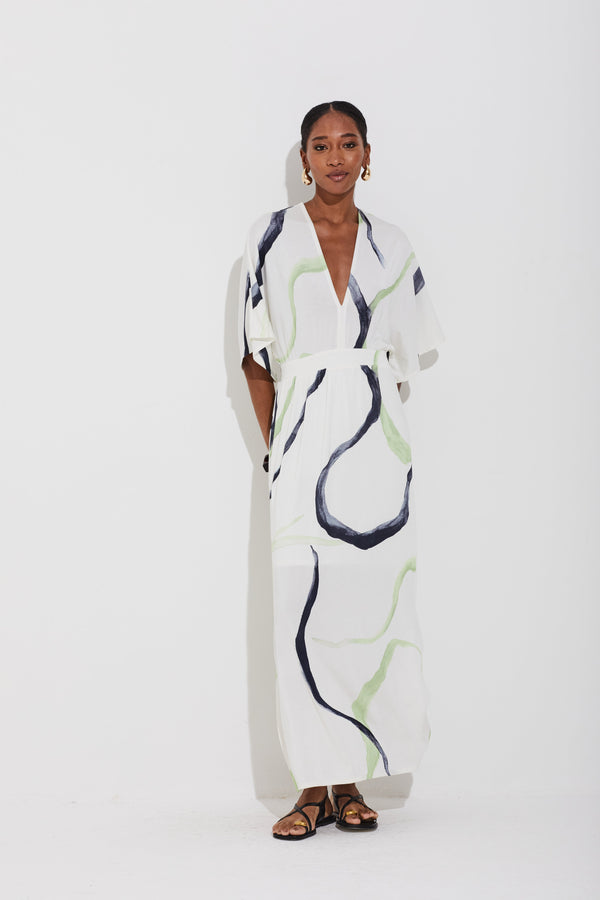 Vestido Longo Caminhos Pistache