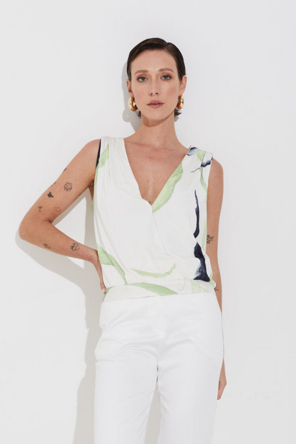 Blusa Cachecour Caminhos Pistache