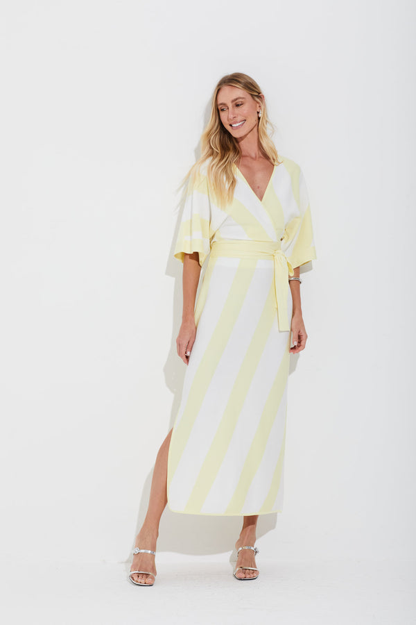 Saia Tricot Barra Listras Off Limado/off White
