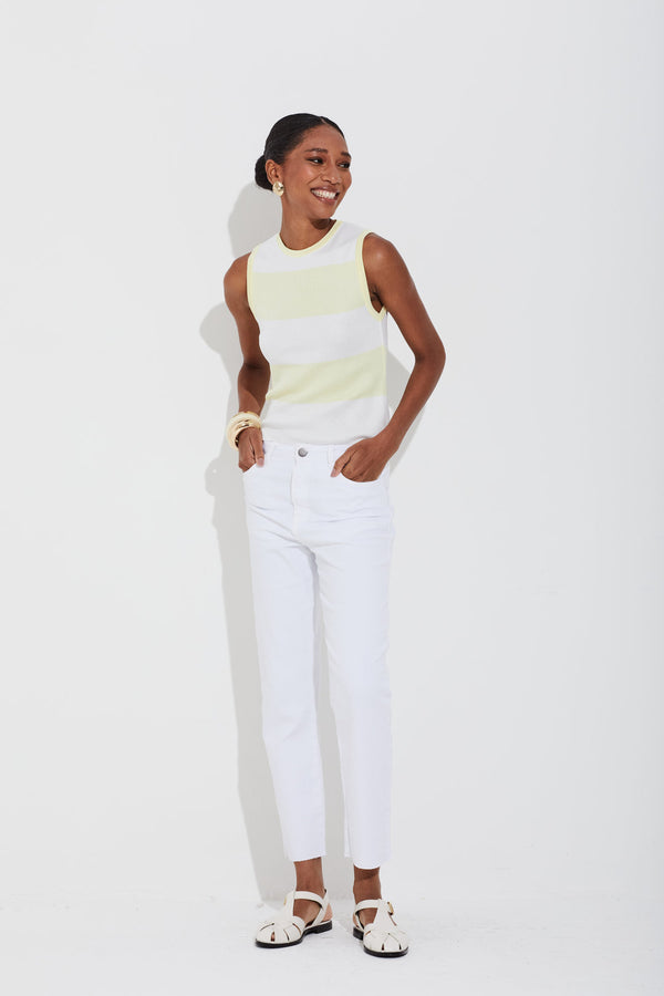 Calça Jeans Mom Fit Branco
