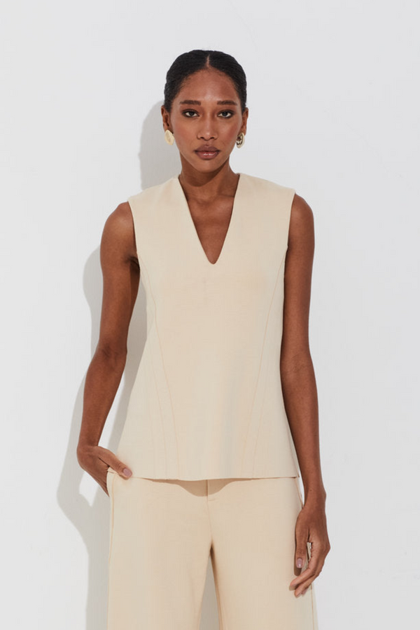 Blusa Sem Mangas Malha Infinity New Palha