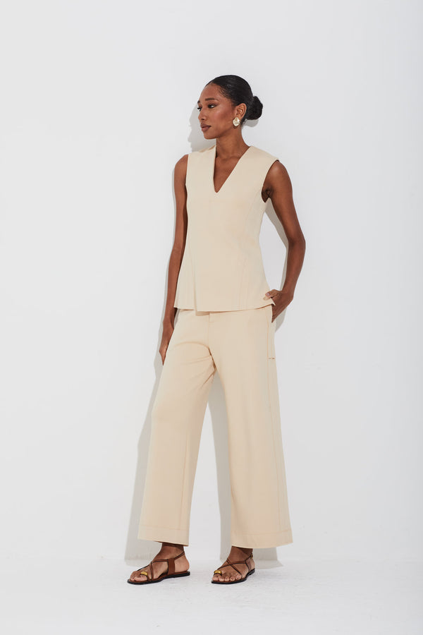 Calça Malha Infinity New Palha