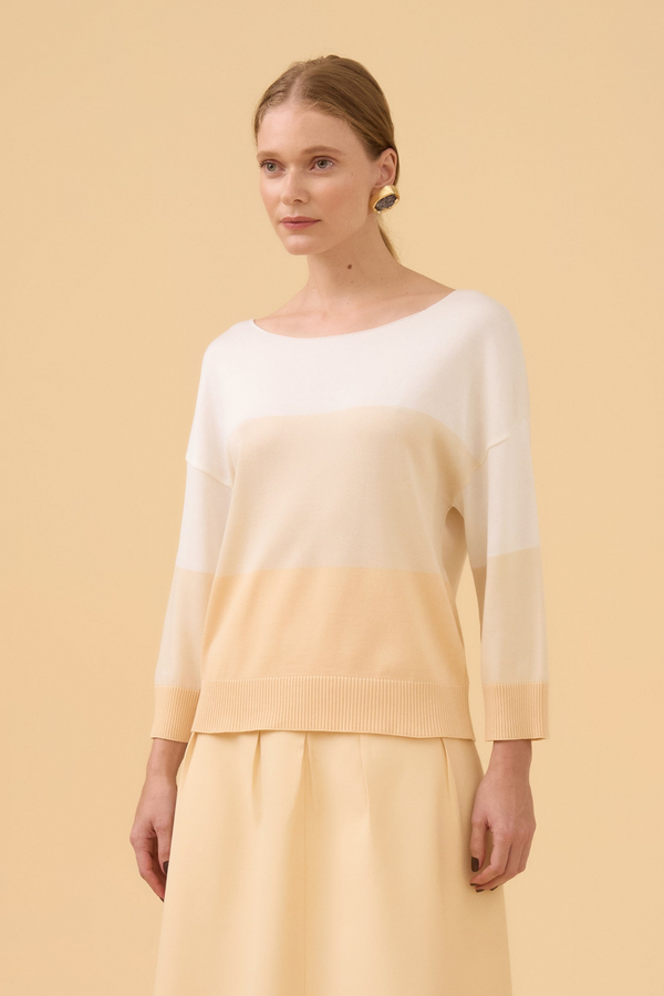 Blusa Listras Largas Em Tricot Ninive