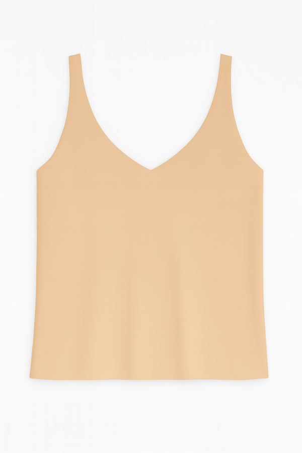 Regata Gola V Em Tricot Bege Champagne