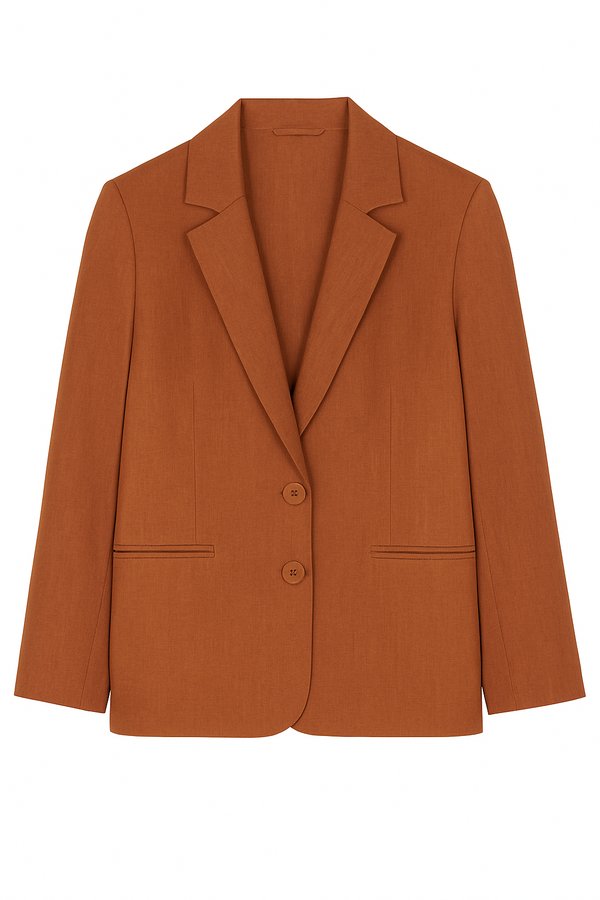 Blazer Linho Puro Canela