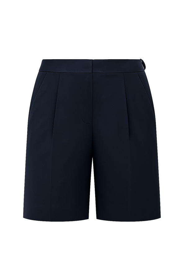 Bermuda Linho Puro Naturale Navy Classico