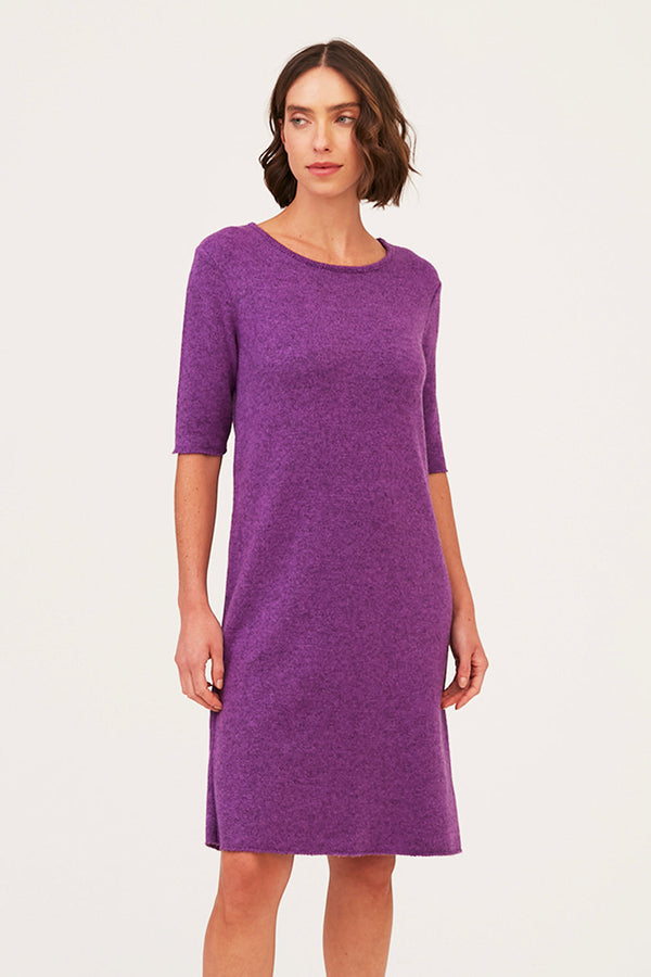 Vestido T-Shirt Em Tricot Elegância