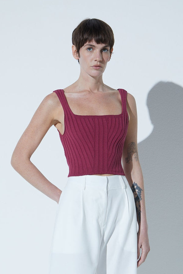 Top Em Tricot Relevos