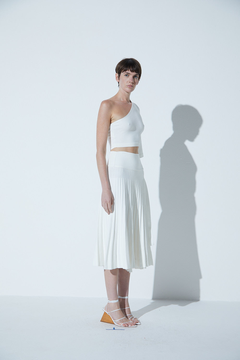 Blusa Em Tricot Manga Única Off-White