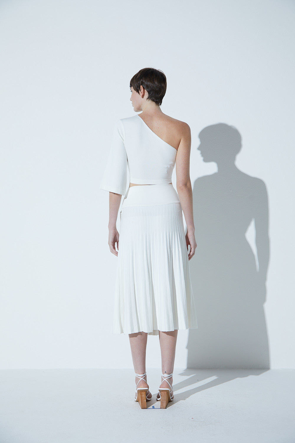 Blusa Em Tricot Manga Única Off-White