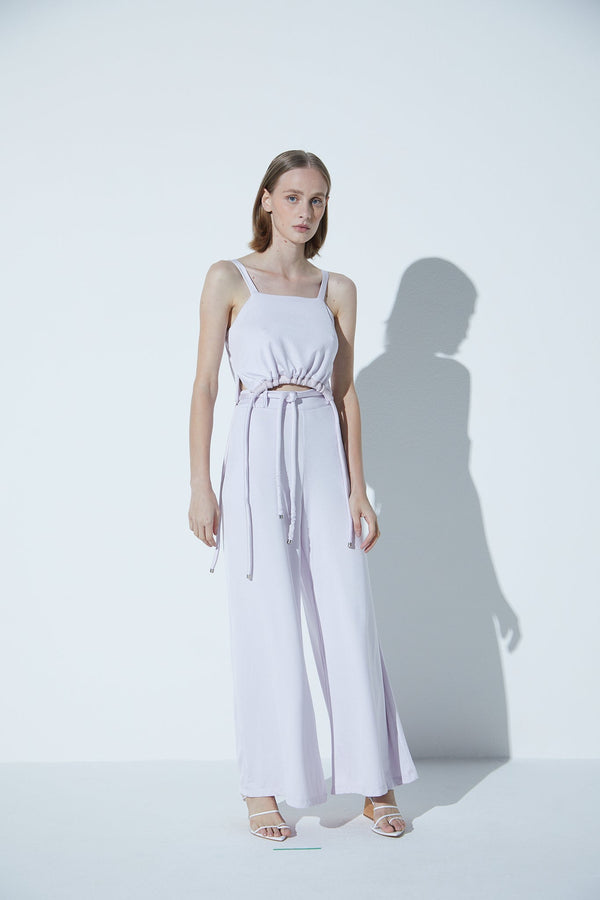 Top Cropped Gloss Lilac