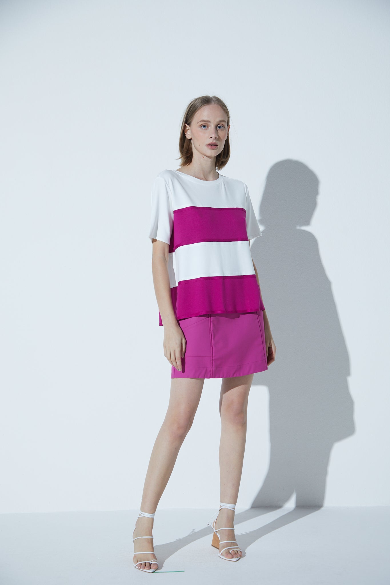 Saia Mini Cotton Fucsia