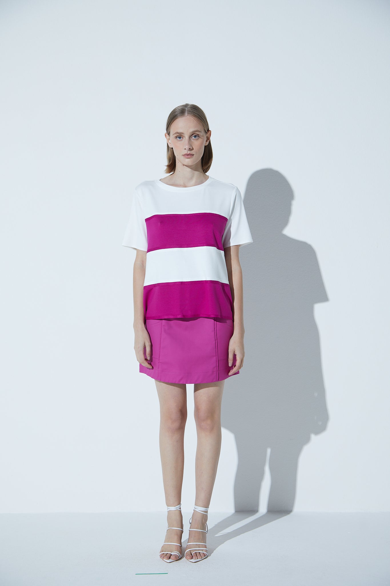 Saia Mini Cotton Fucsia