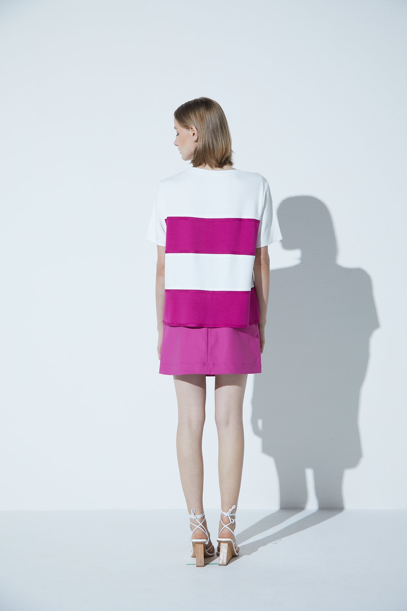 Saia Mini Cotton Fucsia